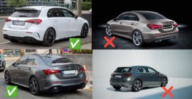 Mercedes A-class W177 2018- Oryginalne chlapacze Premium AMG / A35 (4 szt.) zdjęcia 3