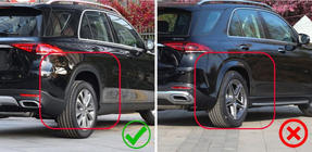 Mercedes GLE W167 2018- Chlapacze Premium (nielakierowane poszerzenia nadkoli, model z progami bocznymi, 4 szt.) zdjęcia 2