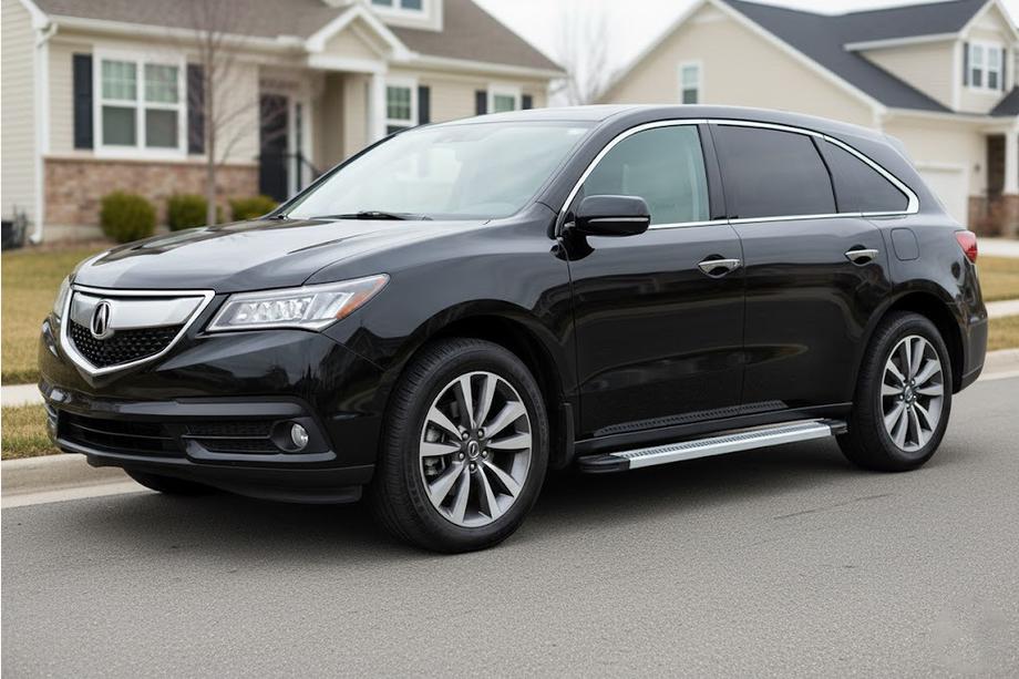 Acura MDX 2013-2020 Progi Boczne Maya V2 (2 szt., Aluminium) Image