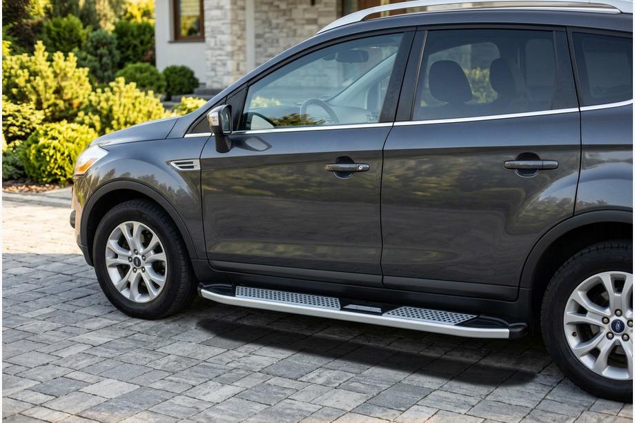 Ford Kuga 2008-2013 Progi Boczne Mevsim Grey (2 szt., Aluminium) Image