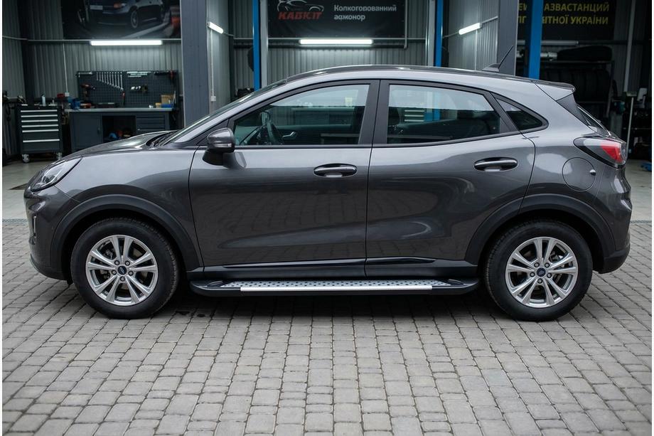 Ford Puma 2019- Progi boczne Allmond Grey (2 szt., aluminium) Image