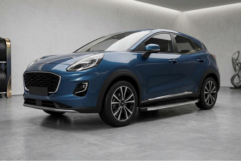 Ford Puma 2019- Progi Boczné BlackLine (2 szt., Aluminium) Image