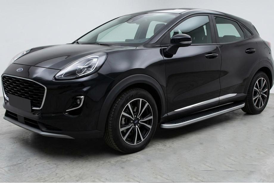 Ford Puma 2019- Progi Boczne Tayga Grey (2 szt., Aluminium) Image