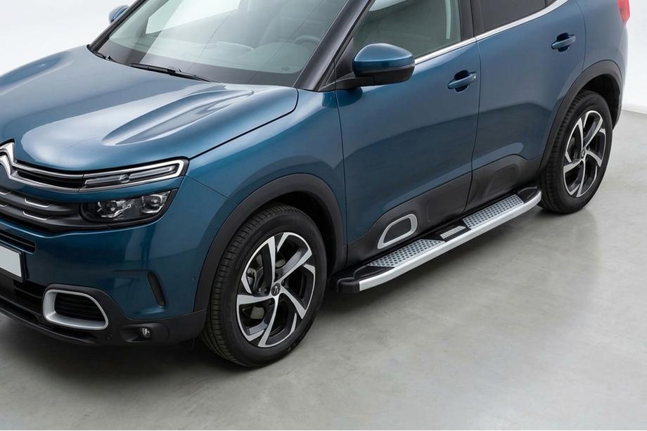 Citroen C5 Aircross 2017-2025 Progi Boczne Mevsim Grey (2 szt., Aluminium) Image