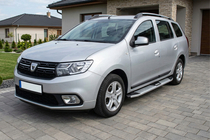 Dacia Logan MCV 2013-2020 Progi Boczne Mevsim Grey (2 szt., Aluminium) zdjęcia 1