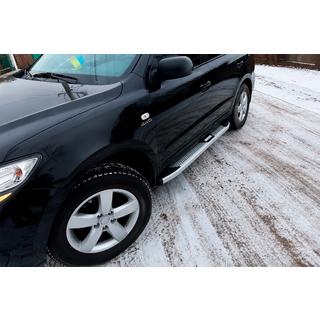 Progi Boczne Mevsim Grey (2 szt., Aluminium) Hyundai Santa Fe 2 2006-2012 zdjęcia 1