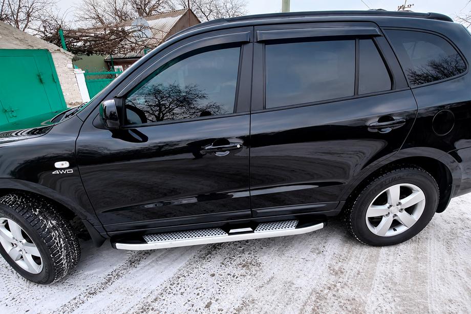 Hyundai Santa Fe 2 2006-2012 Progi Boczne Mevsim Grey (2 szt., Aluminium) Zdjęcia 4