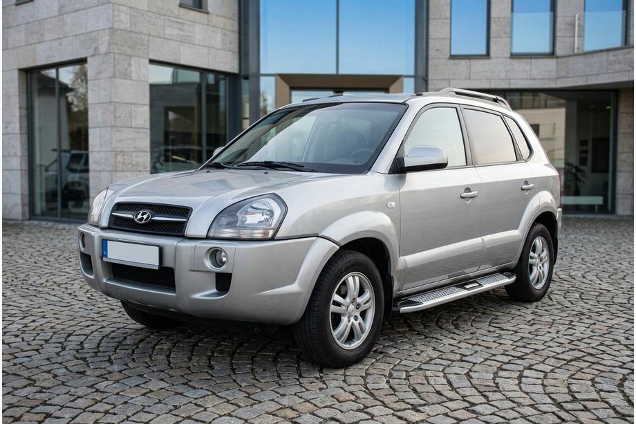 Hyundai Tucson JM 2004- Progi Boczne Mevsim Grey (2 szt., Aluminium) Image