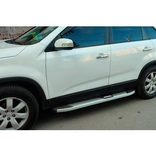 Progi Boczne Mevsim Grey (2 szt., Aluminium) Kia Sorento II XM 2009-2014 zdjęcia 1