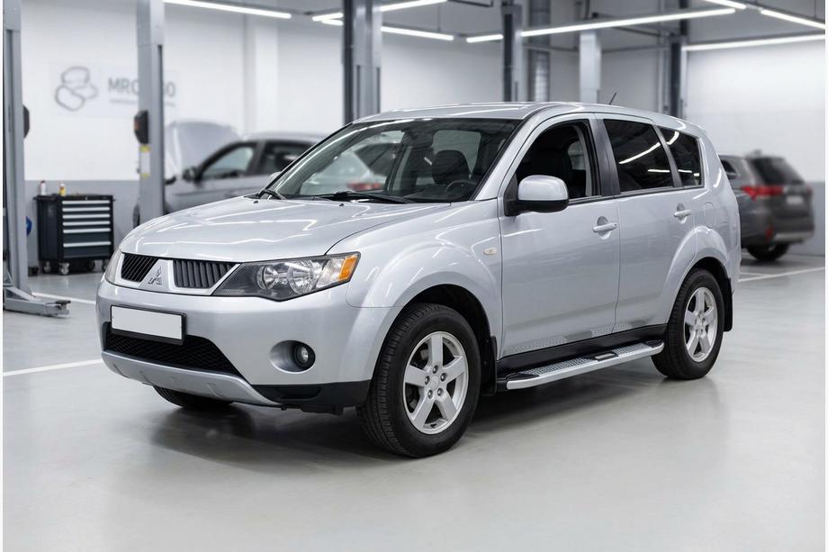 Mitsubishi Outlander 2006-2012 Progi Boczne Mevsim Grey (2 szt., Aluminium) Image