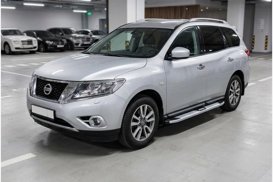 Nissan Pathfinder R52 2012-2021 Progi Boczne Mevsim Grey (2 szt., Aluminium) Image
