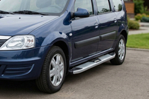 Renault Logan MCV 2005-2013 Progi Boczne Mevsim Grey (2 szt., Aluminium) zdjęcia 3