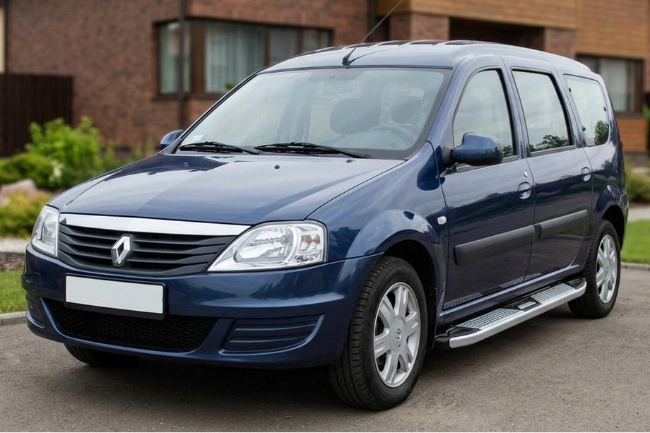 Renault Logan MCV 2005-2013 Progi Boczne Mevsim Grey (2 szt., Aluminium) Image