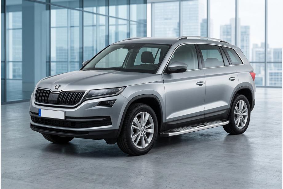 Skoda Kodiaq 2016-2023 Progi Boczne Mevsim Grey (2 szt., Aluminium) Image