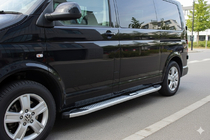 Volkswagen T5 Transporter 2003-2010 Progi Boczne Mevsim Grey (2 szt., Aluminium) Krótki Rozstaw Osi zdjęcia 3