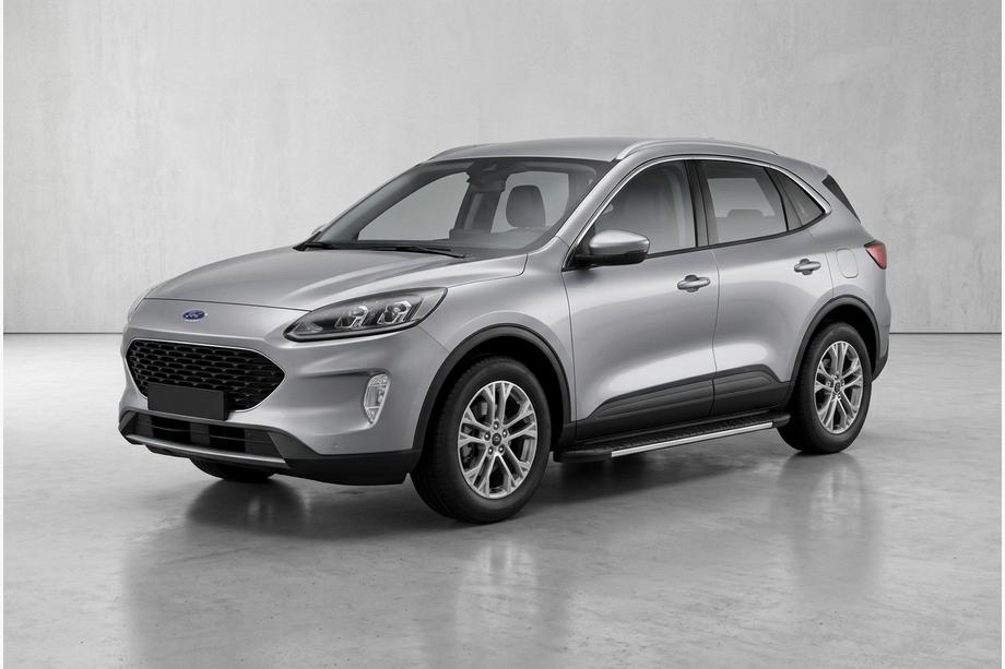 Ford Kuga/Escape 2019- Progi Boczné Bosphore Grey (2 szt., Aluminium) Image