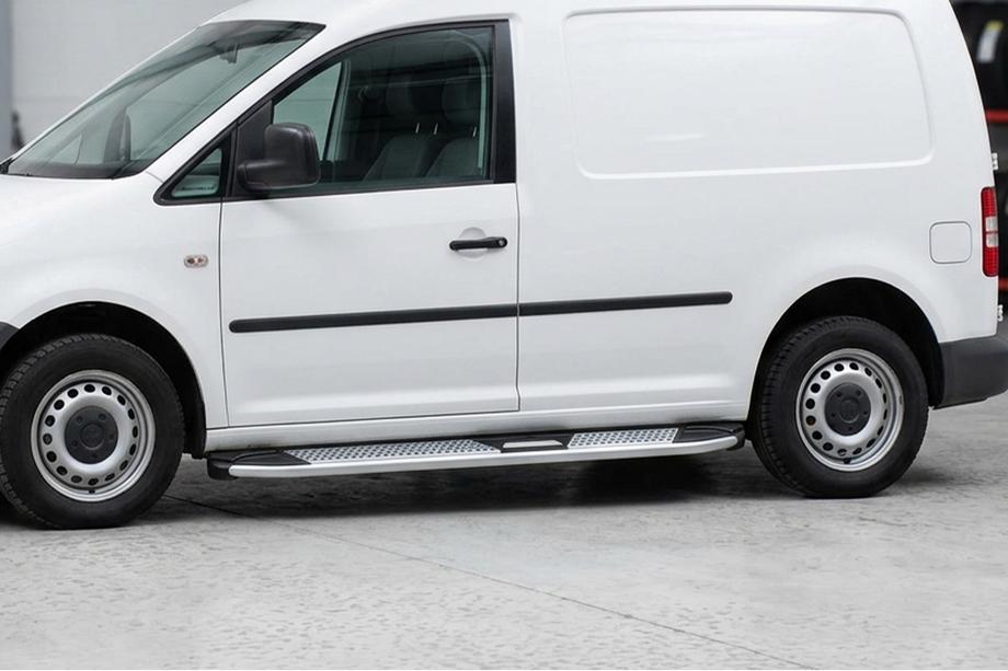 Volkswagen Caddy 2010-2015 Progi Boczne Mevsim Grey (2 szt., Aluminium) Baza Standardowa Image