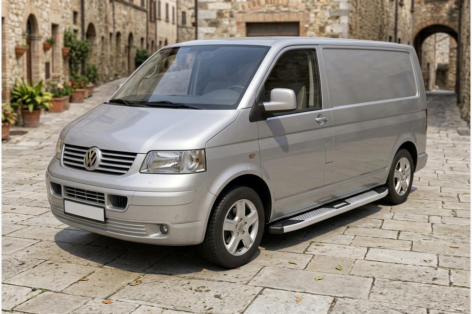 Volkswagen T5 Multivan 2003–2010 Progi Boczne Mevsim Grey (2 szt., Aluminium) Długa Baza Image