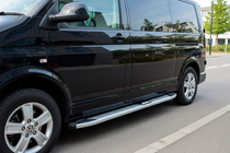 Volkswagen T5 2010-2015 Progi Boczne Mevsim Grey (2 szt., Aluminium) Długa Baza zdjęcia 1