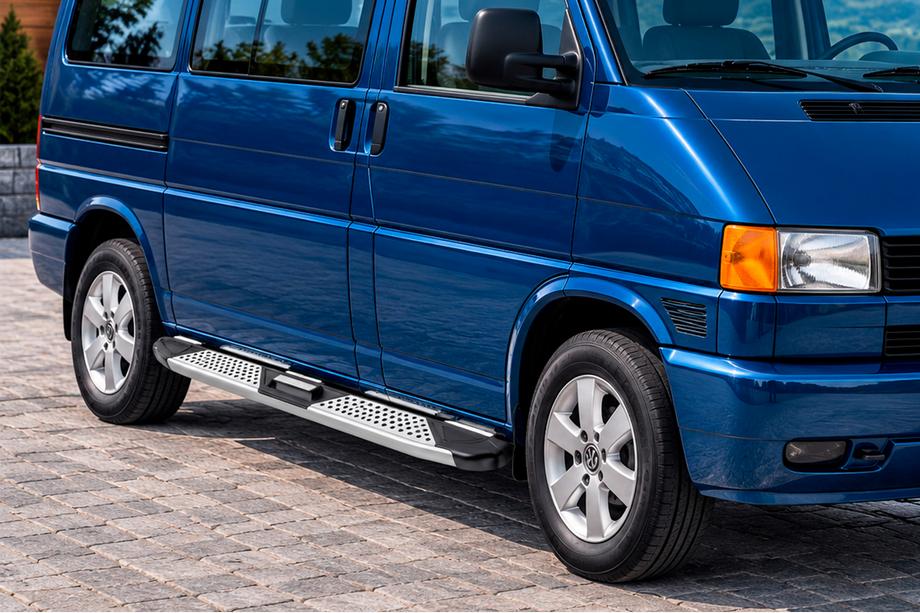Volkswagen T4 Caravelle/Multivan 1990–2003 Progi Boczne Mevsim Grey (2 szt., Aluminium) Długa Baza Image