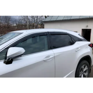 Deflektory szyb z listwą chromowaną Short (4 szt, HIC) Lexus RX 2016-2022 zdjęcia 4