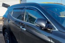 Hyundai Santa Fe 4 2018-2023 Deflektory szyb z listwą chromowaną (4 szt, HIC) zdjęcia 1