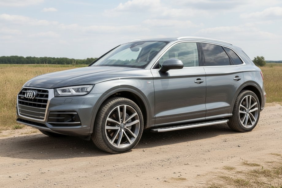 Audi Q5 2017-2025 Progi Boczné Fullmond (2 szt., Aluminium) Image