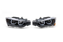 BMW 3 Series F30/F31 2012-2019 Reflektory przednie Xenon z LED światłem pozycyjnym 2012-2015 (2 szt) Czarny zdjęcia 1