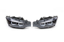 BMW 3 Series F30/F31 2012-2019 Reflektory przednie Xenon z LED światłem pozycyjnym 2012-2015 (2 szt) Czarny zdjęcia 3