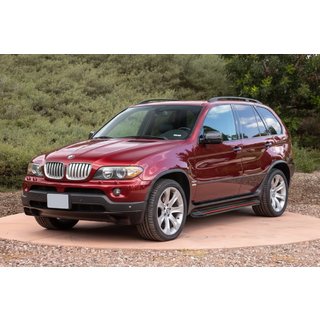 Progi Boczné Maya Red (2 szt, aluminium) BMW X5 E53 1999–2006 zdjęcia 1