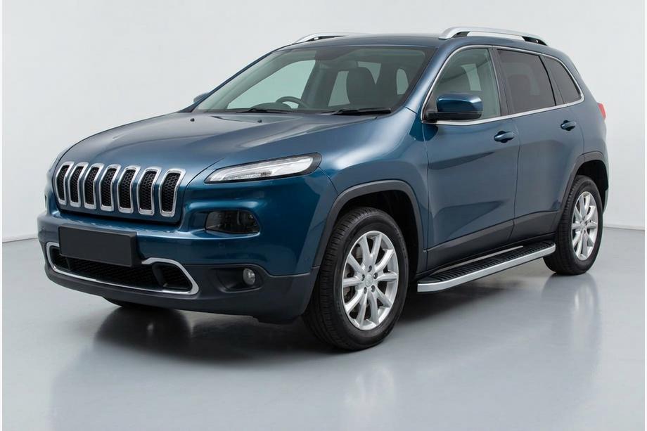 Jeep Cherokee KL 2013- Progi Boczne Tayga Grey (2 szt., Aluminium) Image