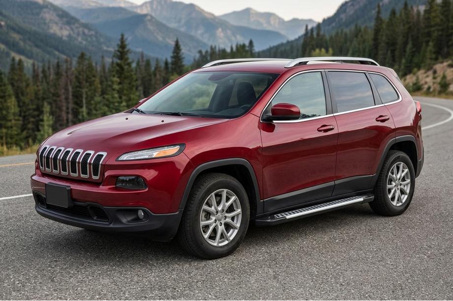 Jeep Cherokee KL 2013- Progi Boczne Line (2 szt., Aluminium) Image