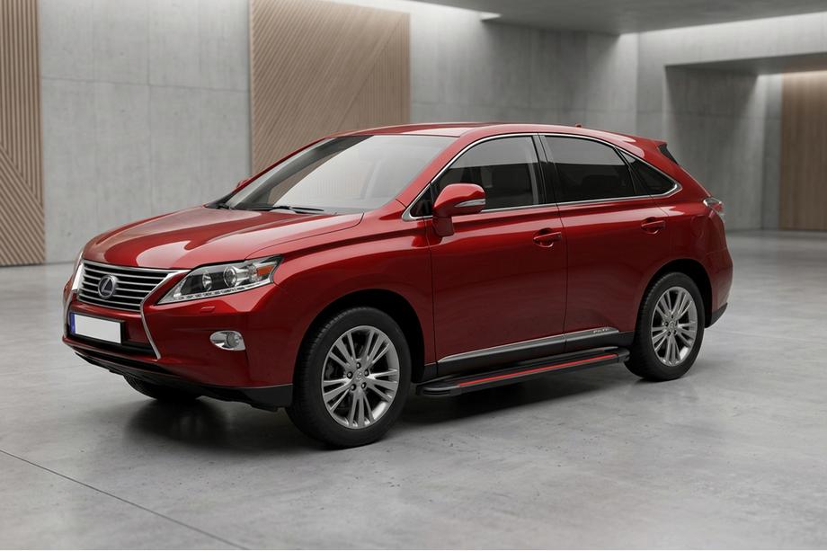 Lexus RX 2009-2015 Progi Boczné Maya Red (2 szt, Aluminium) Image