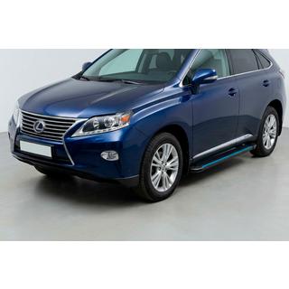 Progi Boczne Maya Blue (2 szt, Aluminium) Lexus RX 2009-2015 zdjęcia 1