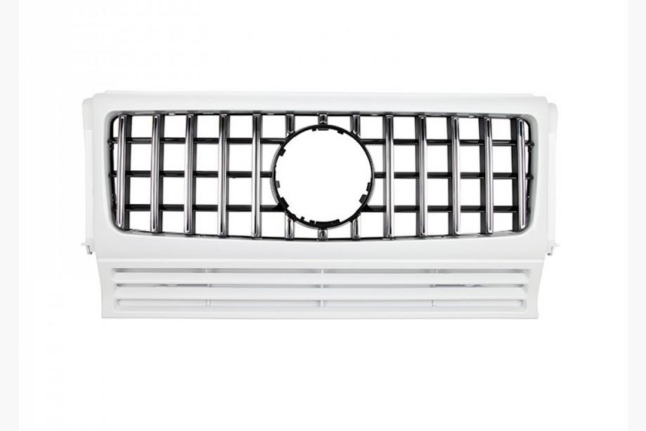 Mercedes G class W463 1990-2018 Atrapa Przednia (GT Panamericana, bez Chromu) Calkowicie Bialy Zdjęcia 9