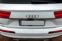 Audi Q7 2015–2026 Nakładka na tylny zderzak Carmos Stal Nierdzewna zdjęcia 4
