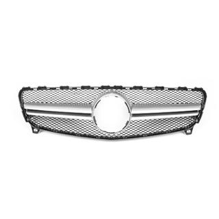 Przedni Grill AMG Silver (2015-2018) Mercedes A-сlass W176 2012-2018 zdjęcia 2
