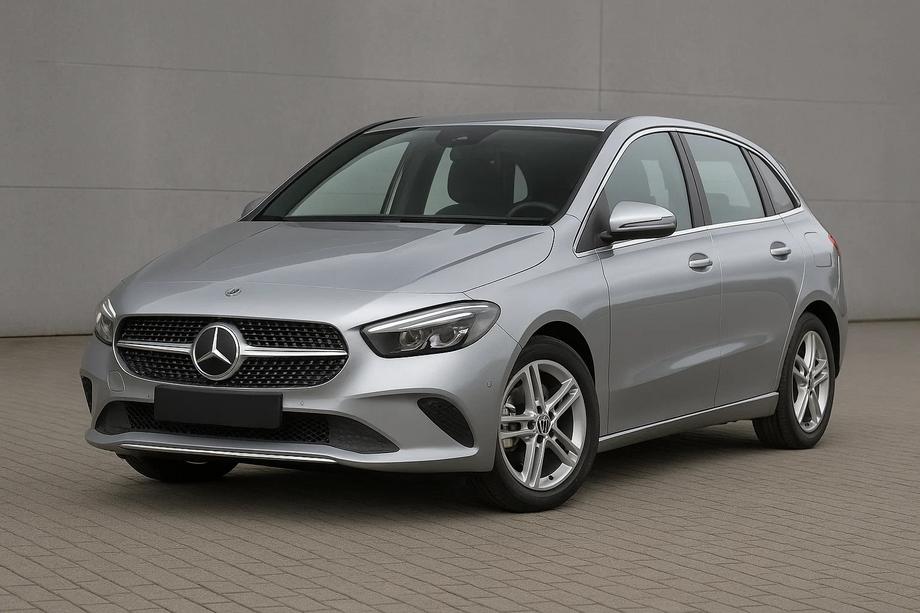Mercedes B-class W247 2019- Przedni Grill Diamond Silver (do Base) Image