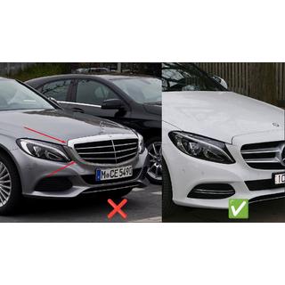 Atrapa Chłodnicy AMG Silver (do Avantgarde/AMG-Line/C43 AMG) Mercedes C-сlass W205 2014-2021 zdjęcia 4