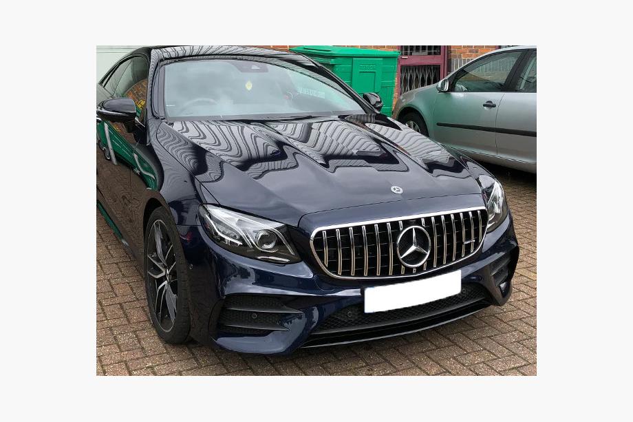 Mercedes E-class W213 2016-2023 Przedni Grill Panamericana GT (AMG Line, 2020-2023) Bez miejsca na kamerę Zdjęcia 3