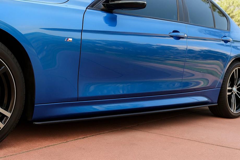 BMW 3 Series F30/F31 2012-2019 Nakładki progowe EuroCap (do progów M-Sport, czarny połysk) Image
