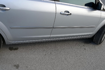 Ford C-Max 2004-2010 Listwy drzwiowe stal nierdzewna (4 szt.) Carmos - Turecka Stal Nierdzewna zdjęcia 1