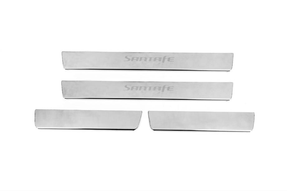 Hyundai Santa Fe 2 2006-2012 Nakładki na Progi Carmos V2 (4 szt, Stal Nierdzewna) Zdjęcia 1