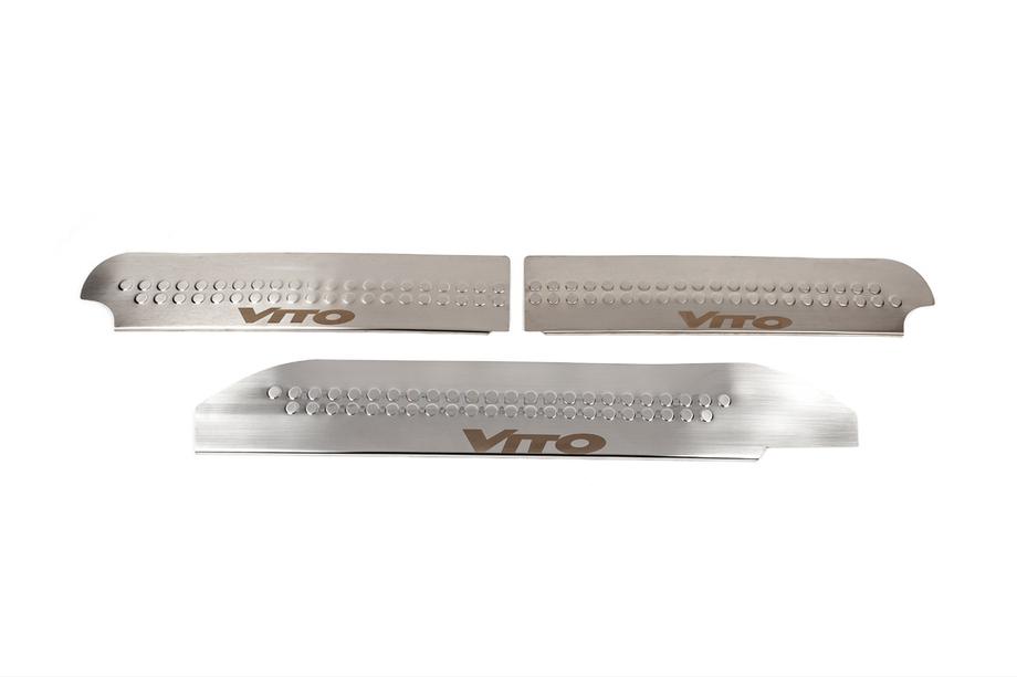 Mercedes Vito W639 2004-2014 Nakładki na wewnętrzne progi V1 (Carmos) Zdjęcia 4