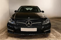 Mercedes C-class W204 2007-2015 Przedni Grill Diamond Silver zdjęcia 3