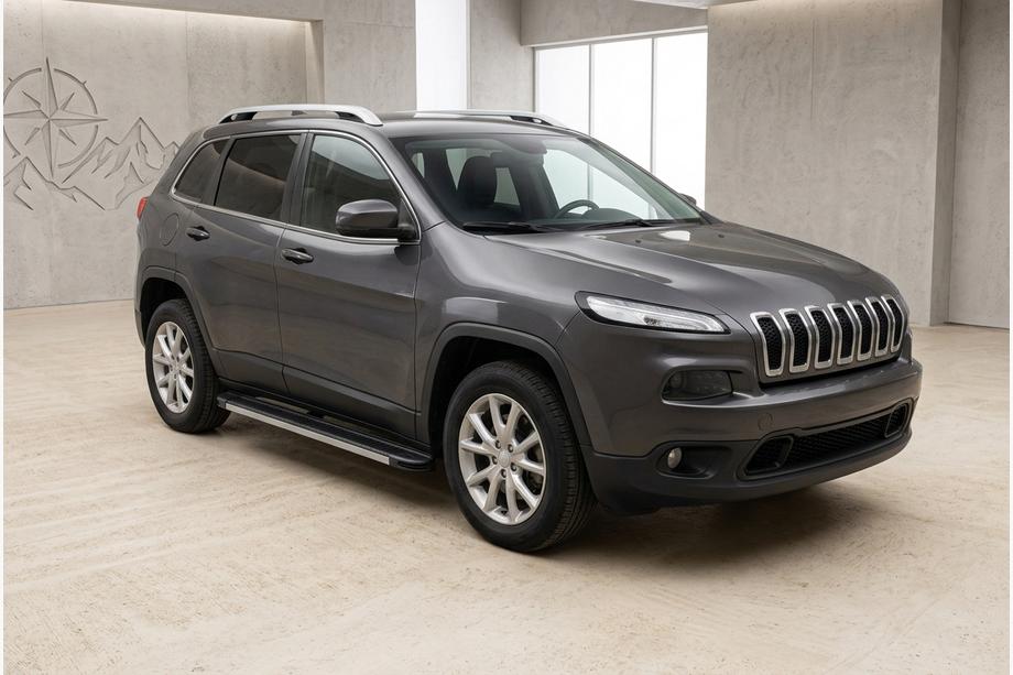 Jeep Cherokee KL 2013- Progi Boczné Maya V1 (2 szt., Aluminium) Image