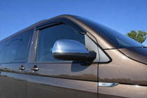 Volkswagen T5 2010-2015 Nakładki na Lusterka (2 szt, Stal Nierdzewna) Carmos - Stal Turecka zdjęcia 1
