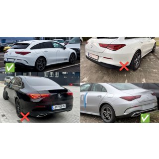 Tylny dyfuzor z końcówkami wydechu (design CLA45) zdjęcia 4