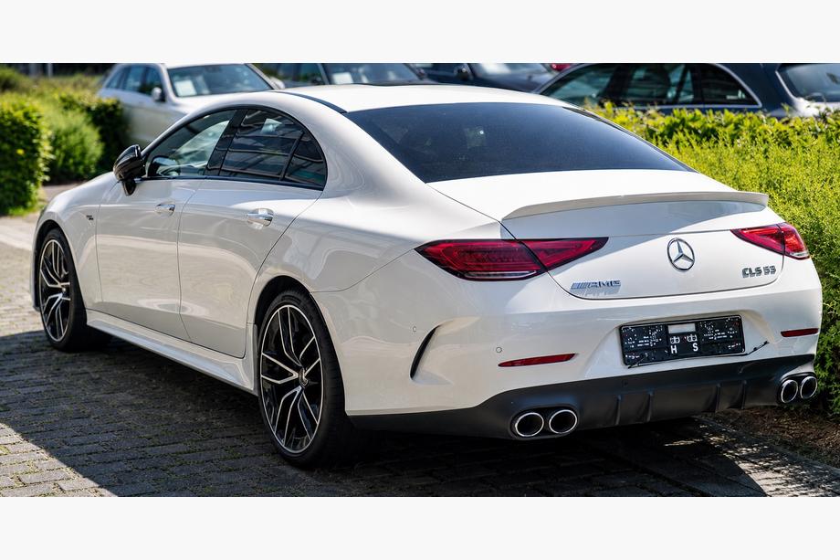 Mercedes CLS C257 2018- Tylny dyfuzor z końcówkami wydechu (Design GT53) Image