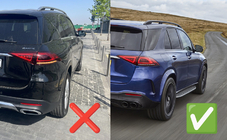 Mercedes GLE W167 2018- Dyfuzor tylny z końcówkami wydechu GLE63 Silver (2018-2026) zdjęcia 4
